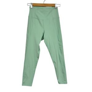 Girlfriend Collective Green High Rise Ankle Leggings Womens S Yoga Pants Gym